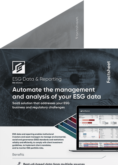 ESG & Data Reporting factsheet