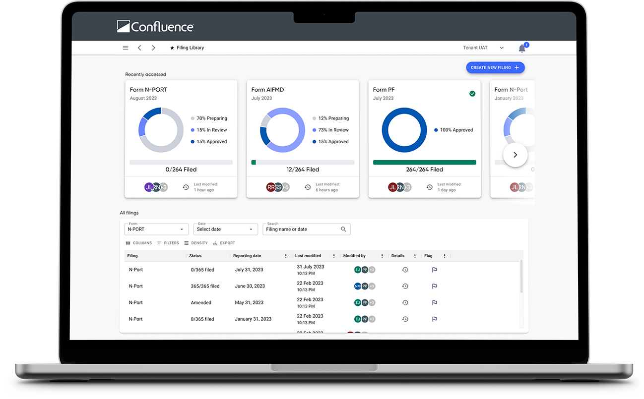 reporting solution laptop screenshot image